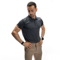 Poloshirt mit Waffelmuster