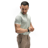 Poloshirt mit Waffelmuster
