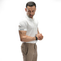 Poloshirt mit Waffelmuster