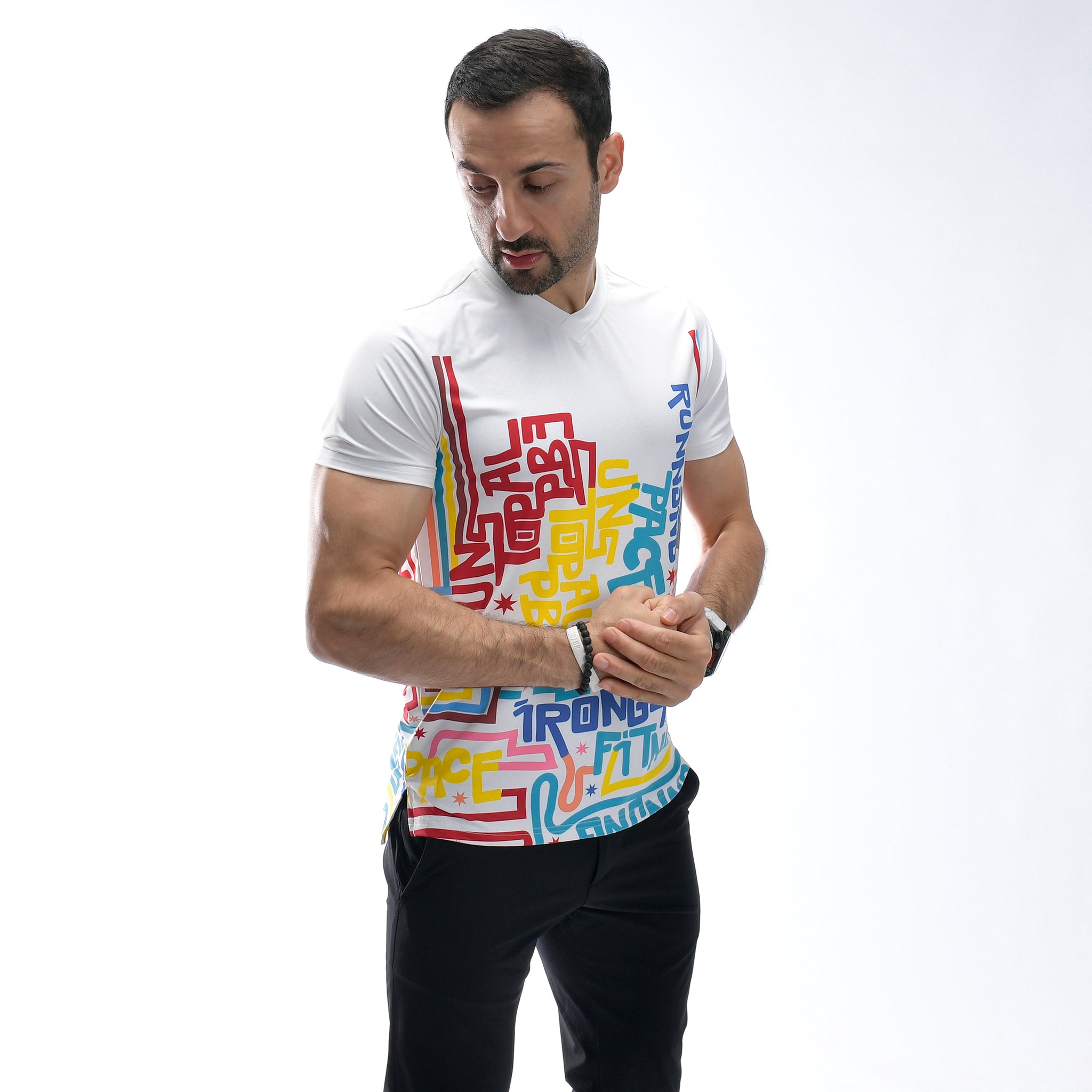 Stone Wash Langarm-T-Shirt