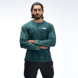 Stone Wash Langarm-T-Shirt