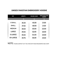 Unisex Pakistan Embroidery Hoodie