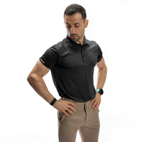 Poloshirt mit Waffelmuster