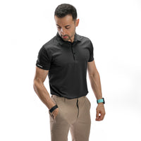 Poloshirt mit Waffelmuster