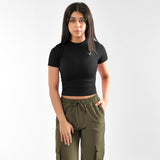 Strick Rundhals Kurzarm