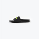 Unisex Signature Slides Schwarz/Neon