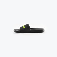 Unisex Signature Slides Schwarz/Neon