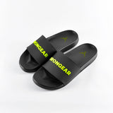 Unisex Signature Slides Schwarz/Neon
