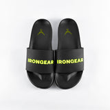 Unisex Signature Slides Schwarz/Neon