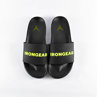 Unisex Signature Slides Schwarz/Neon