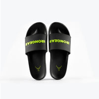 Unisex Signature Slides Schwarz/Neon