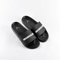 Unisex Signature Slides Schwarz/Weiß