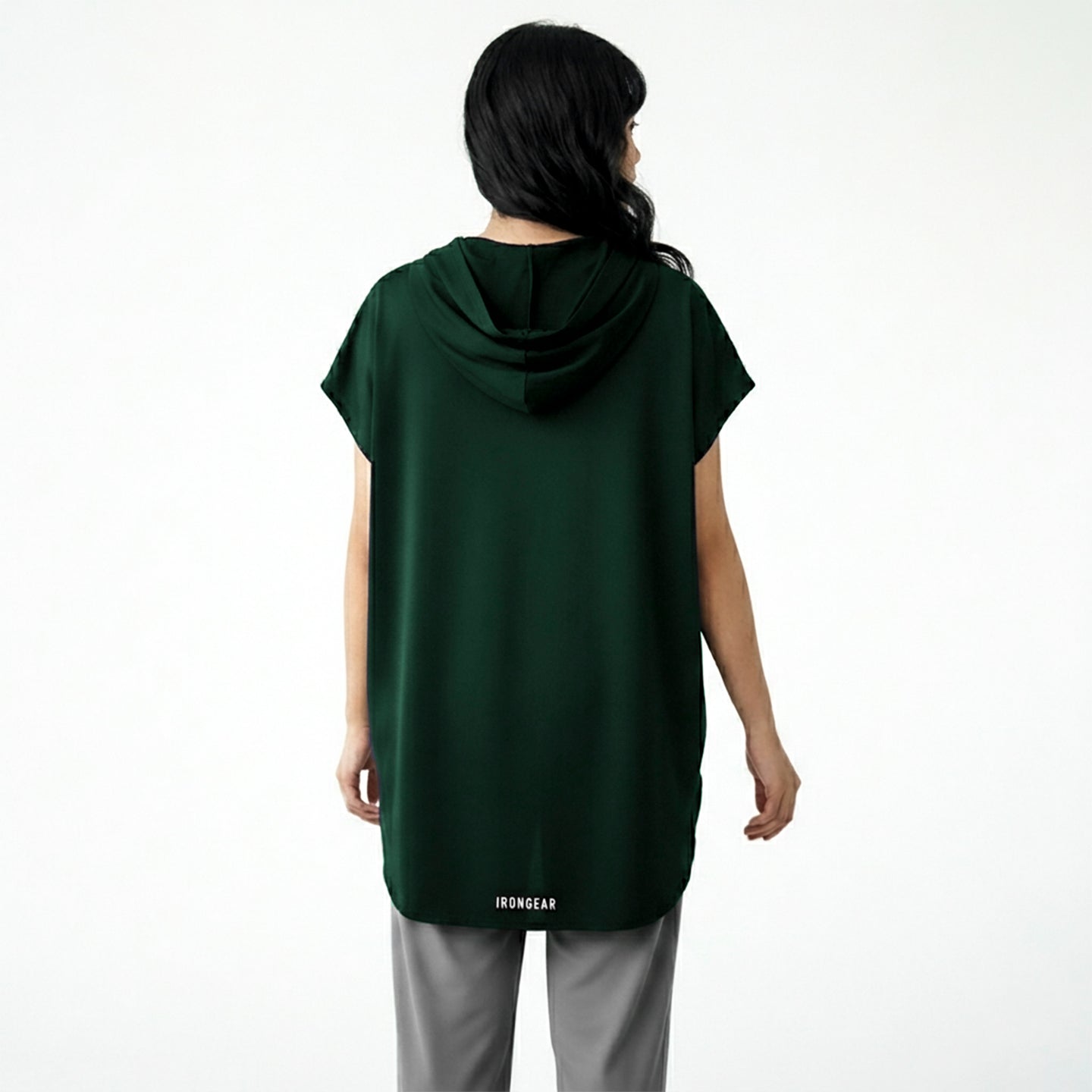 Active Abaya with Hoodie  (Cap Sleeves)