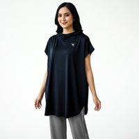 Active Abaya with Hoodie  (Cap Sleeves)