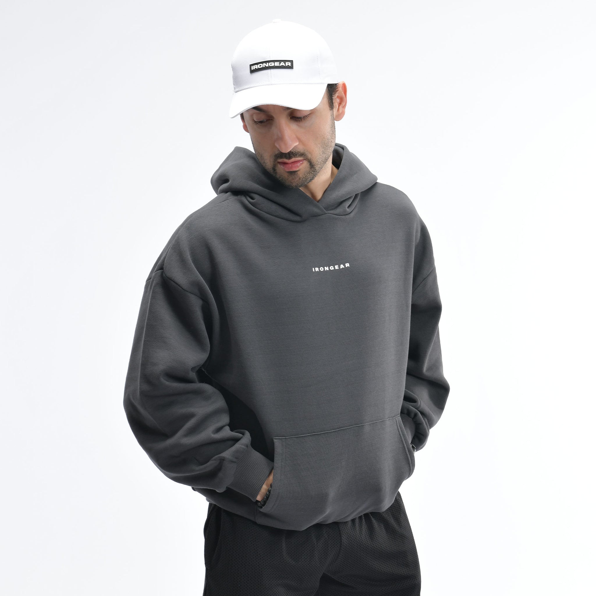 Felpa con cappuccio oversize classica unisex