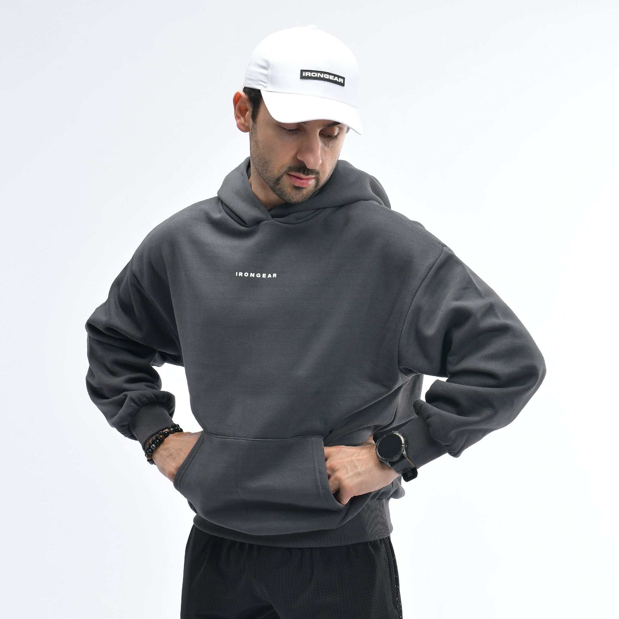 Felpa con cappuccio oversize classica unisex