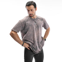 Oversize-T-Shirt mit Stone-Wash-Muster