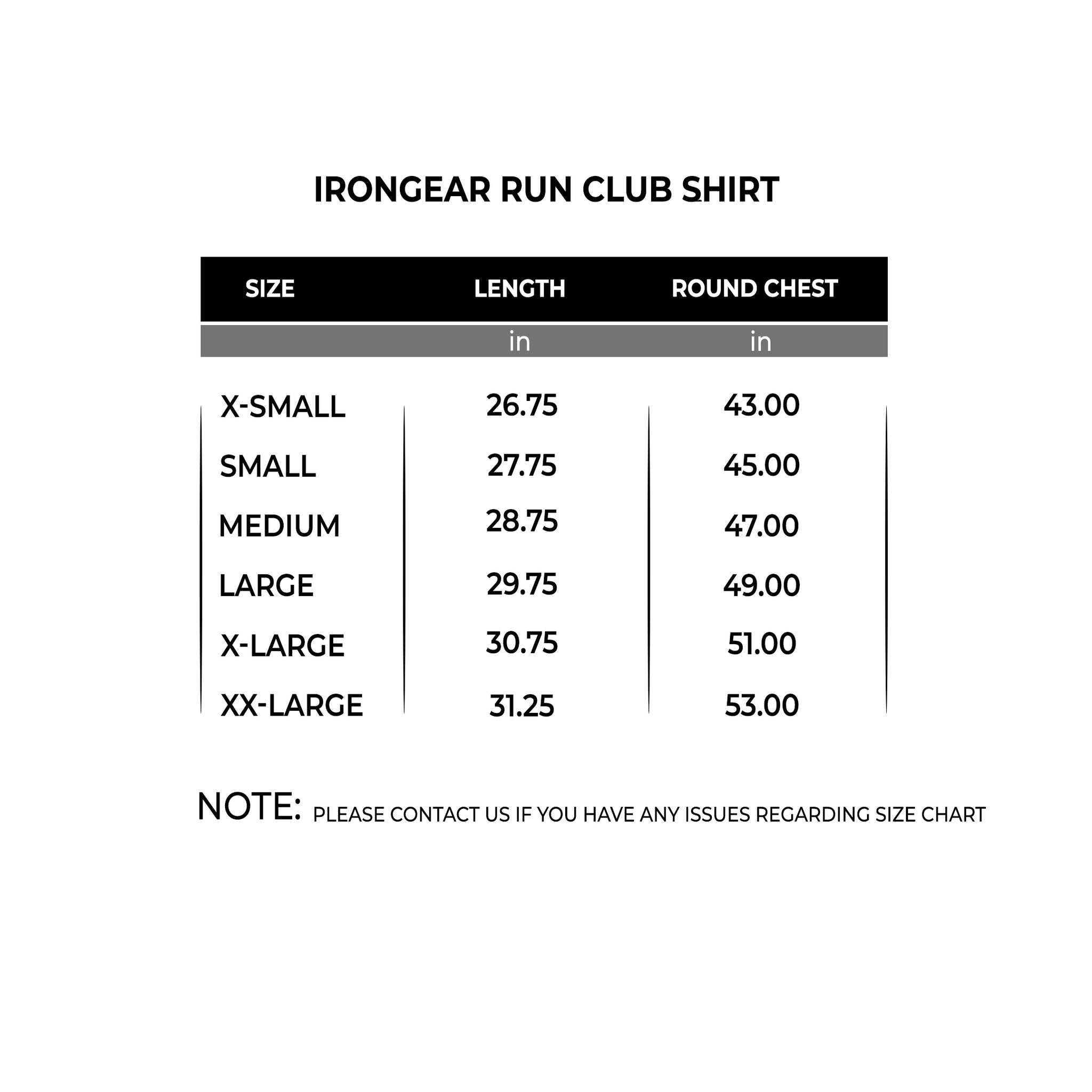 IRONGEAR Run Club Shirt