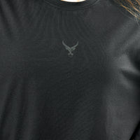 Stone Wash Langarm-T-Shirt