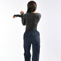 Magliette a compressione da donna a manica lunga