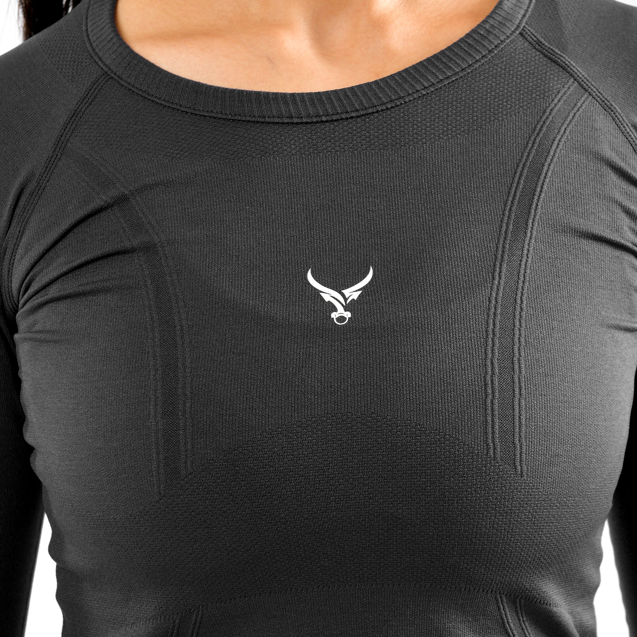 Magliette a compressione da donna a manica lunga