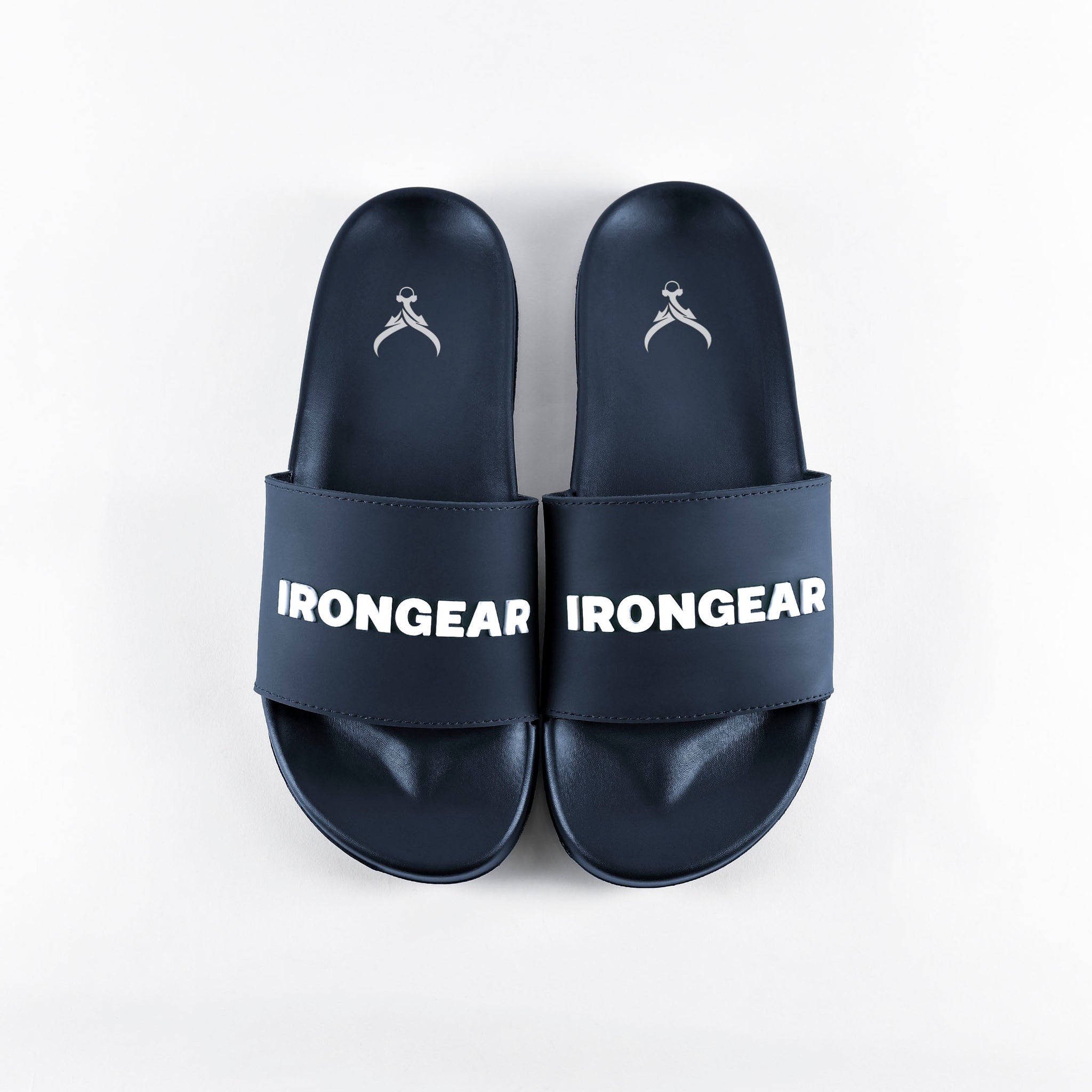 Unisex Signature Slides Marineblau/Weiß