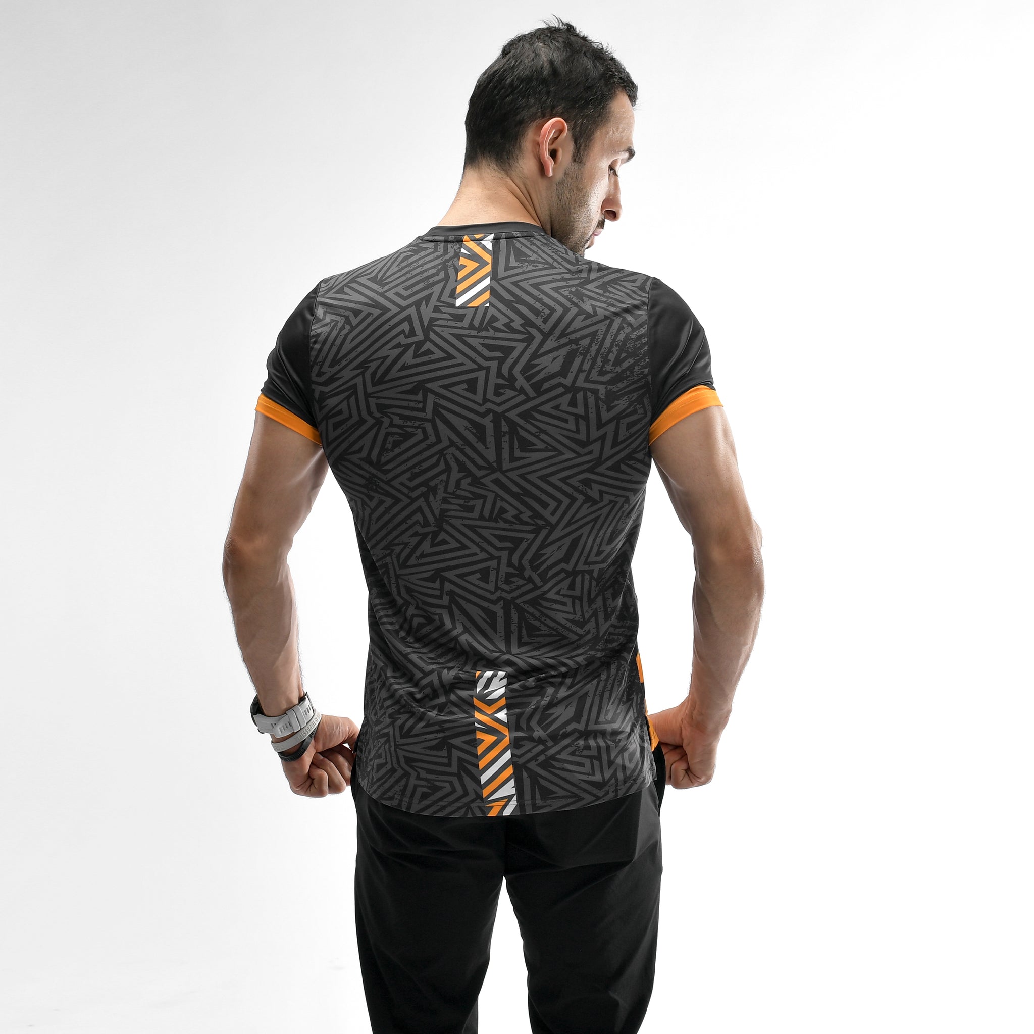 Stone Wash Langarm-T-Shirt