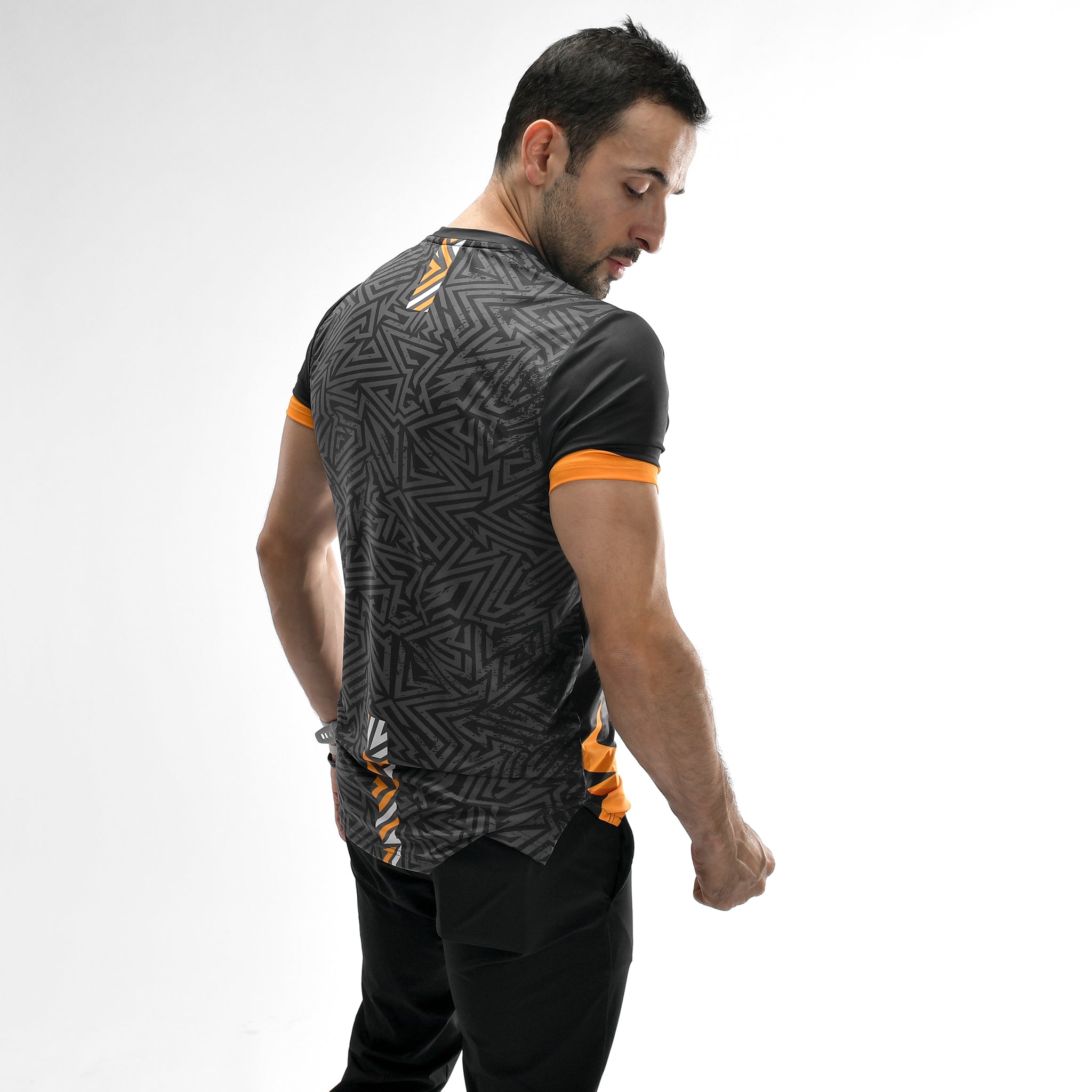 Stone Wash Langarm-T-Shirt