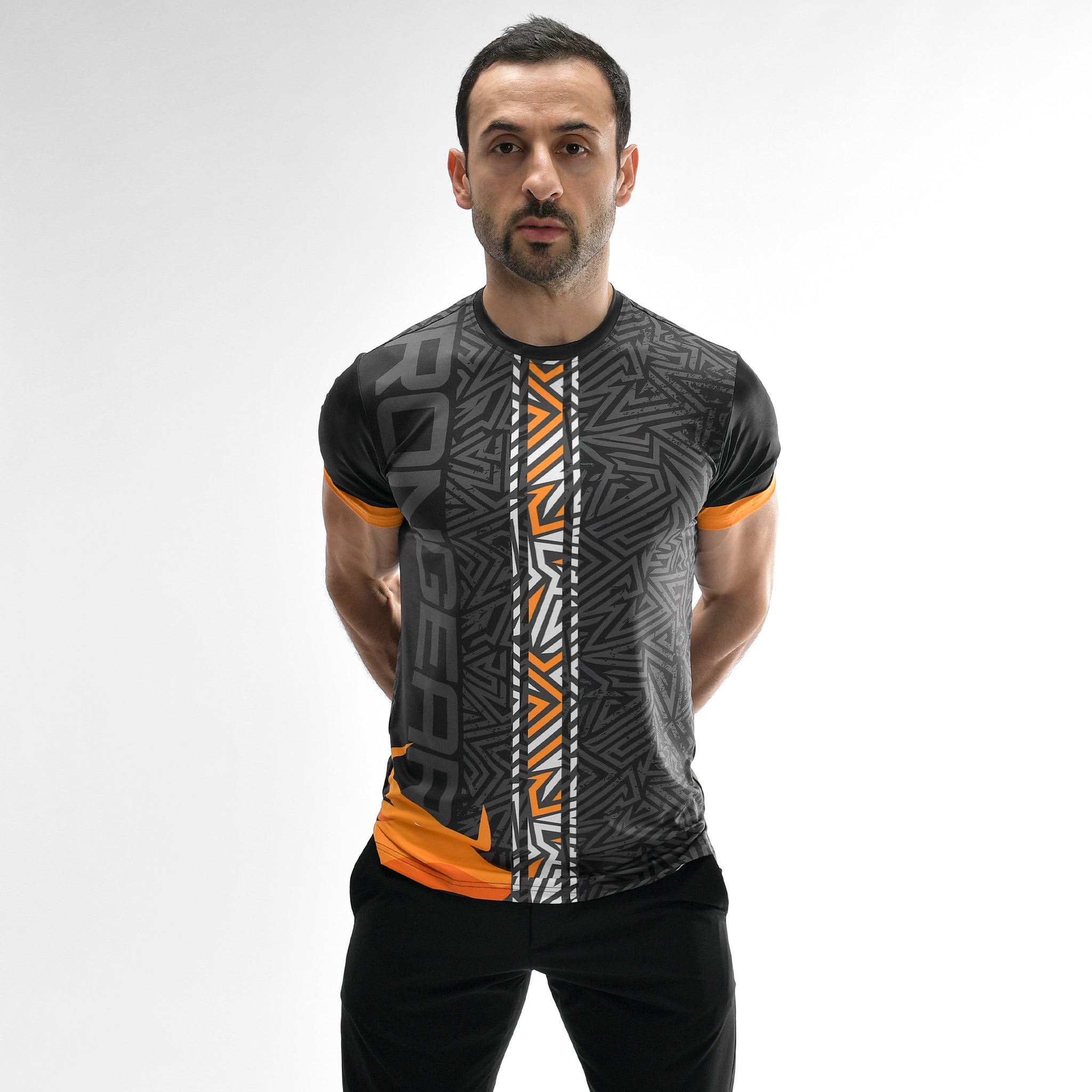 Stone Wash Langarm-T-Shirt