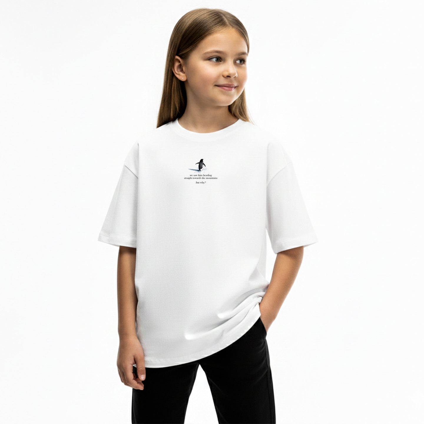 Little Penguine Oversize Tee- Unisex