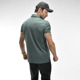 Poloshirt mit Waffelmuster