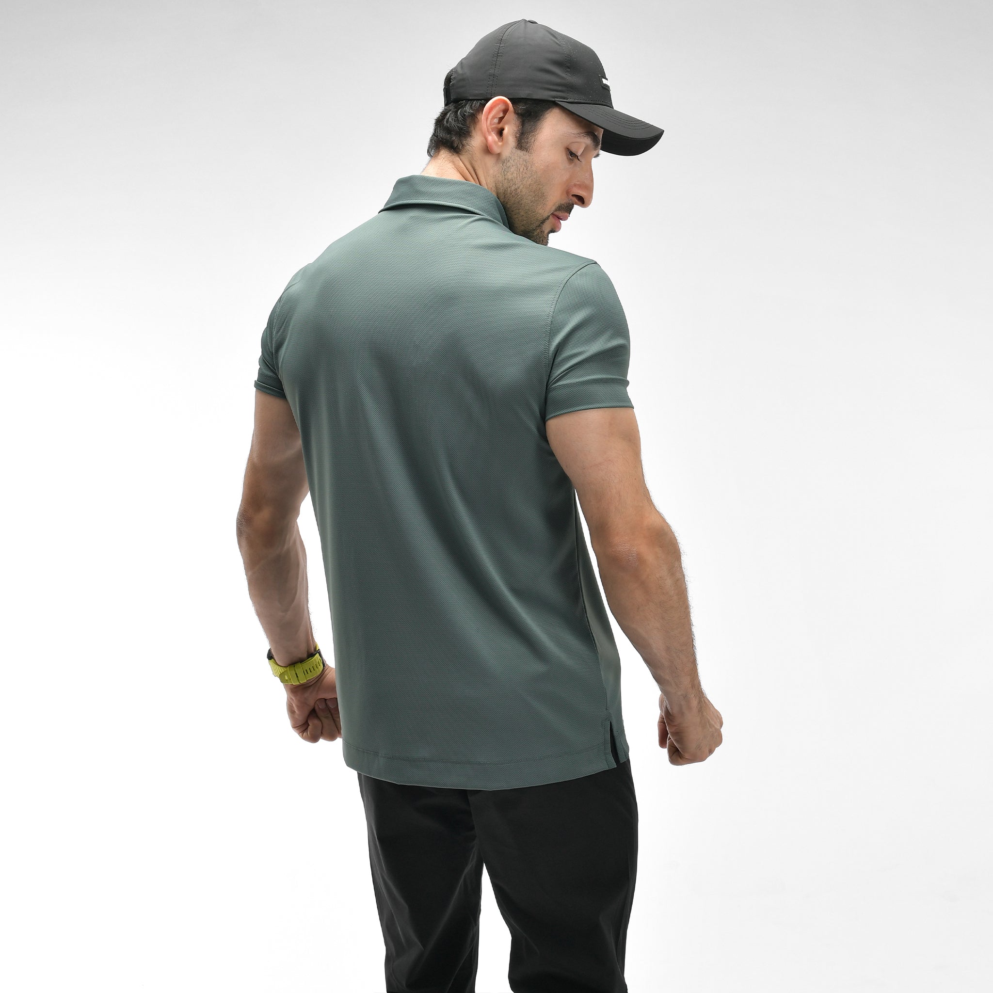 Poloshirt mit Waffelmuster