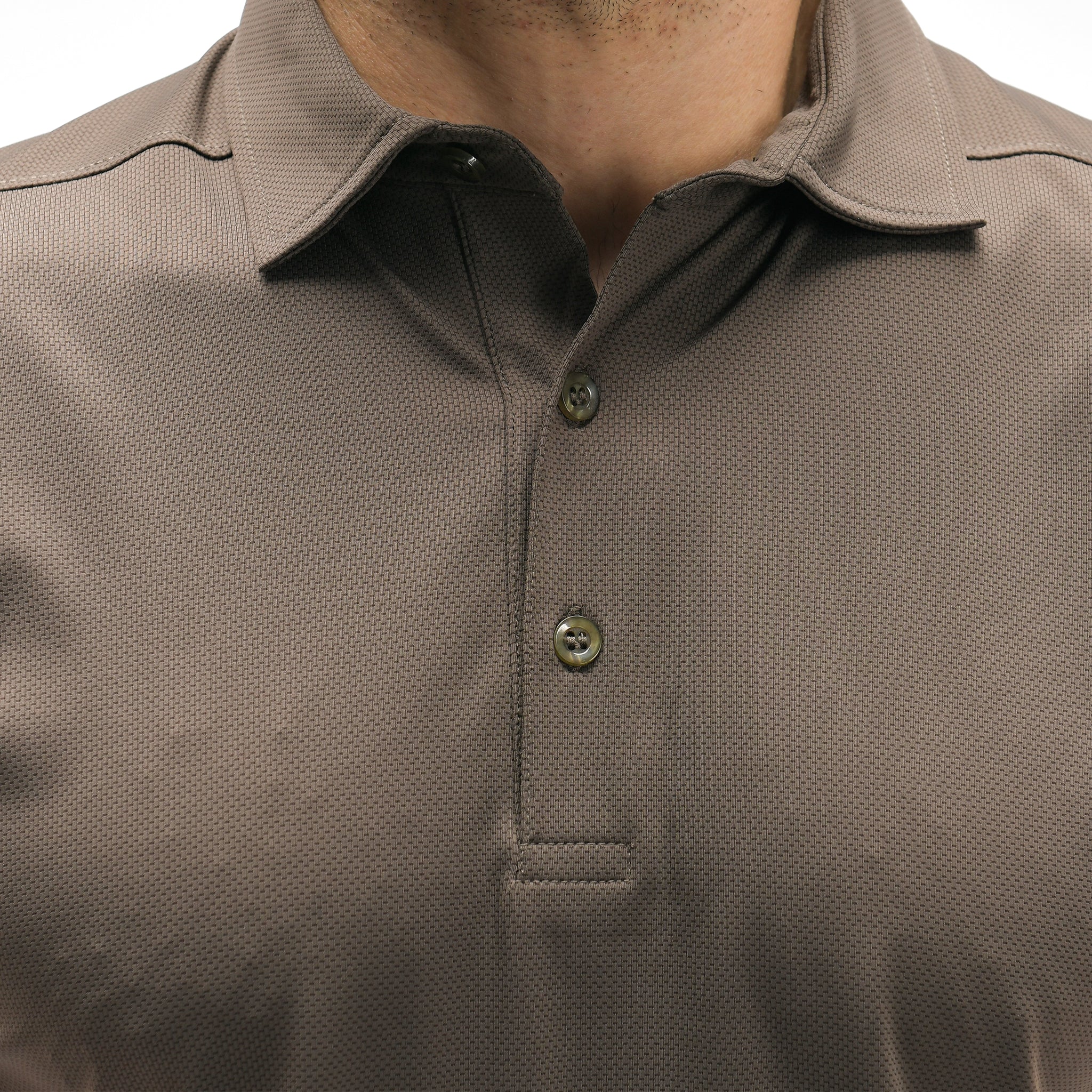 Poloshirt mit Waffelmuster