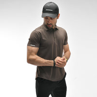 Poloshirt mit Waffelmuster