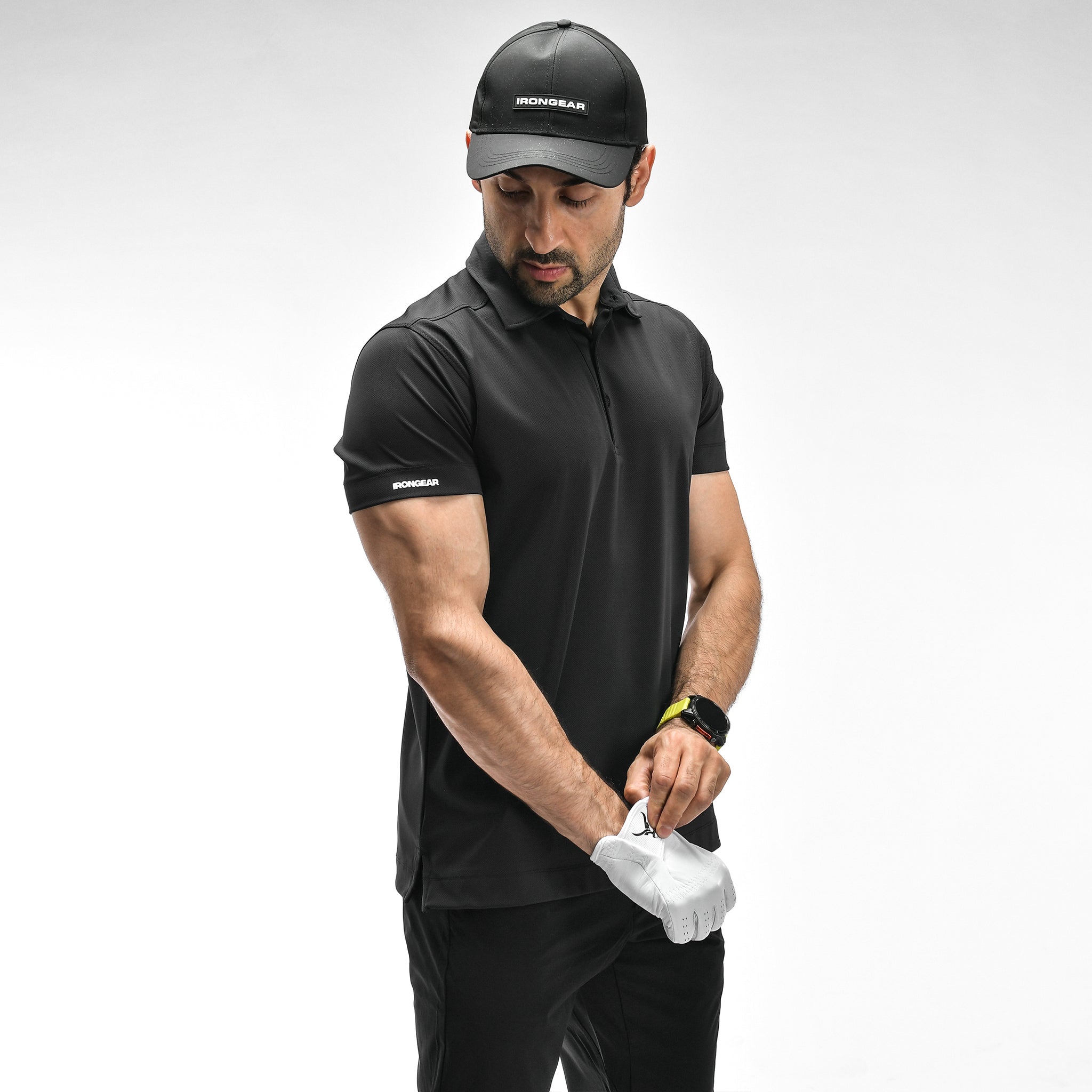 Poloshirt mit Waffelmuster