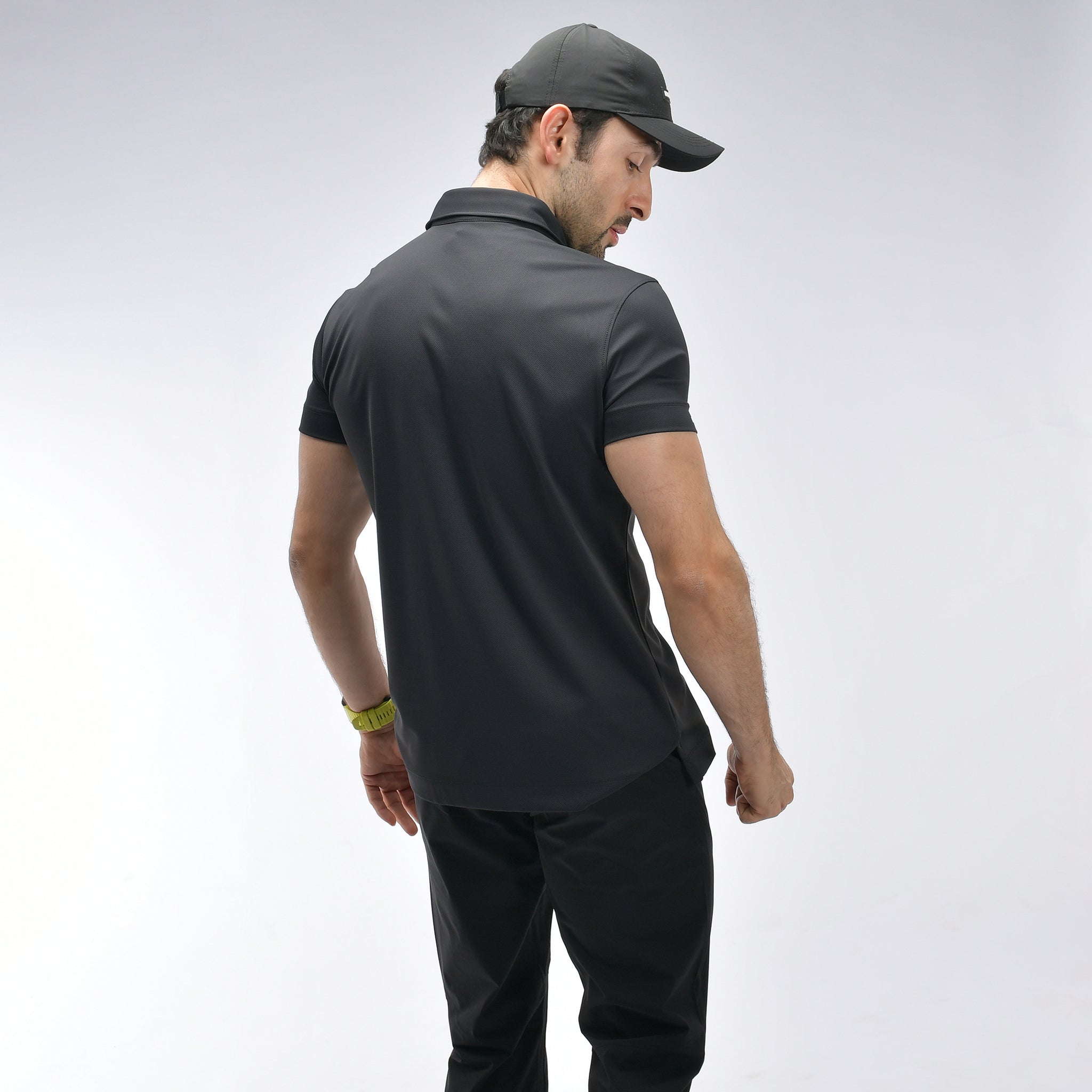 Poloshirt mit Waffelmuster