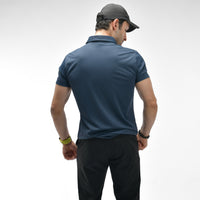 Poloshirt mit Waffelmuster