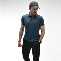 Poloshirt mit Waffelmuster