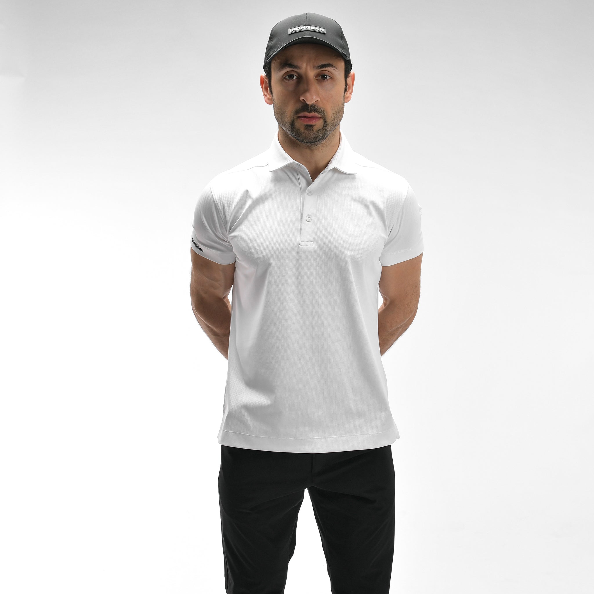 Poloshirt mit Waffelmuster