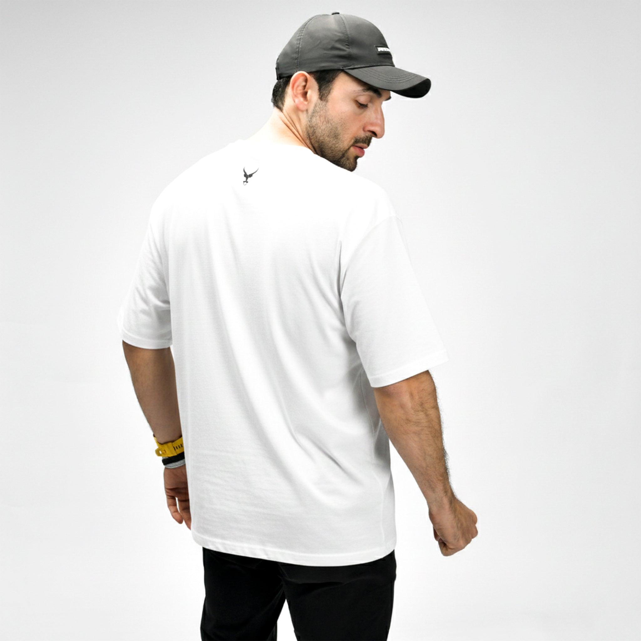 Raw Script Oversize Tee