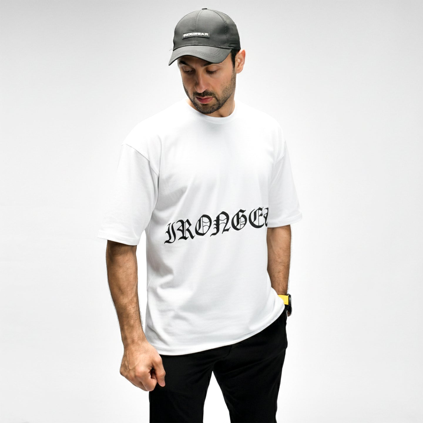 Raw Script Oversize Tee