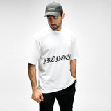 Raw Script Oversize Tee