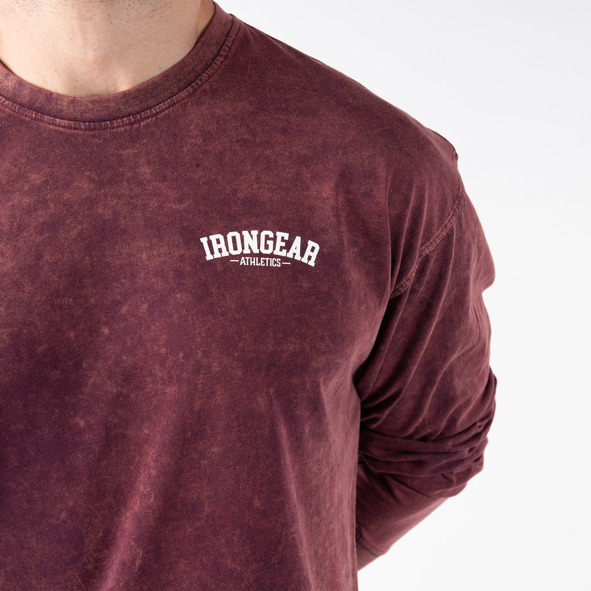 Stone Wash Long Sleeve Tee - IRONGEAR Fitness