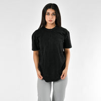 Oversize-T-Shirt mit Stone-Wash-Muster