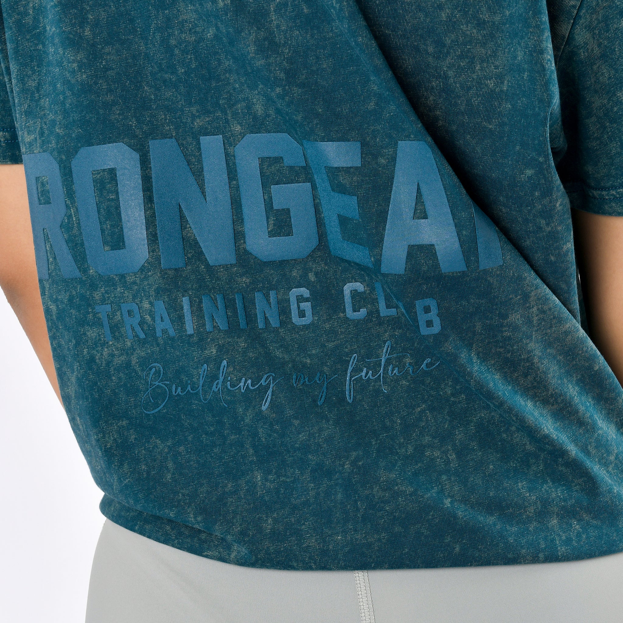 Oversize-T-Shirt mit Stone-Wash-Muster