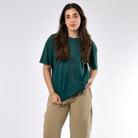 Oversize-T-Shirt mit Stone-Wash-Muster