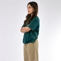 Oversize-T-Shirt mit Stone-Wash-Muster