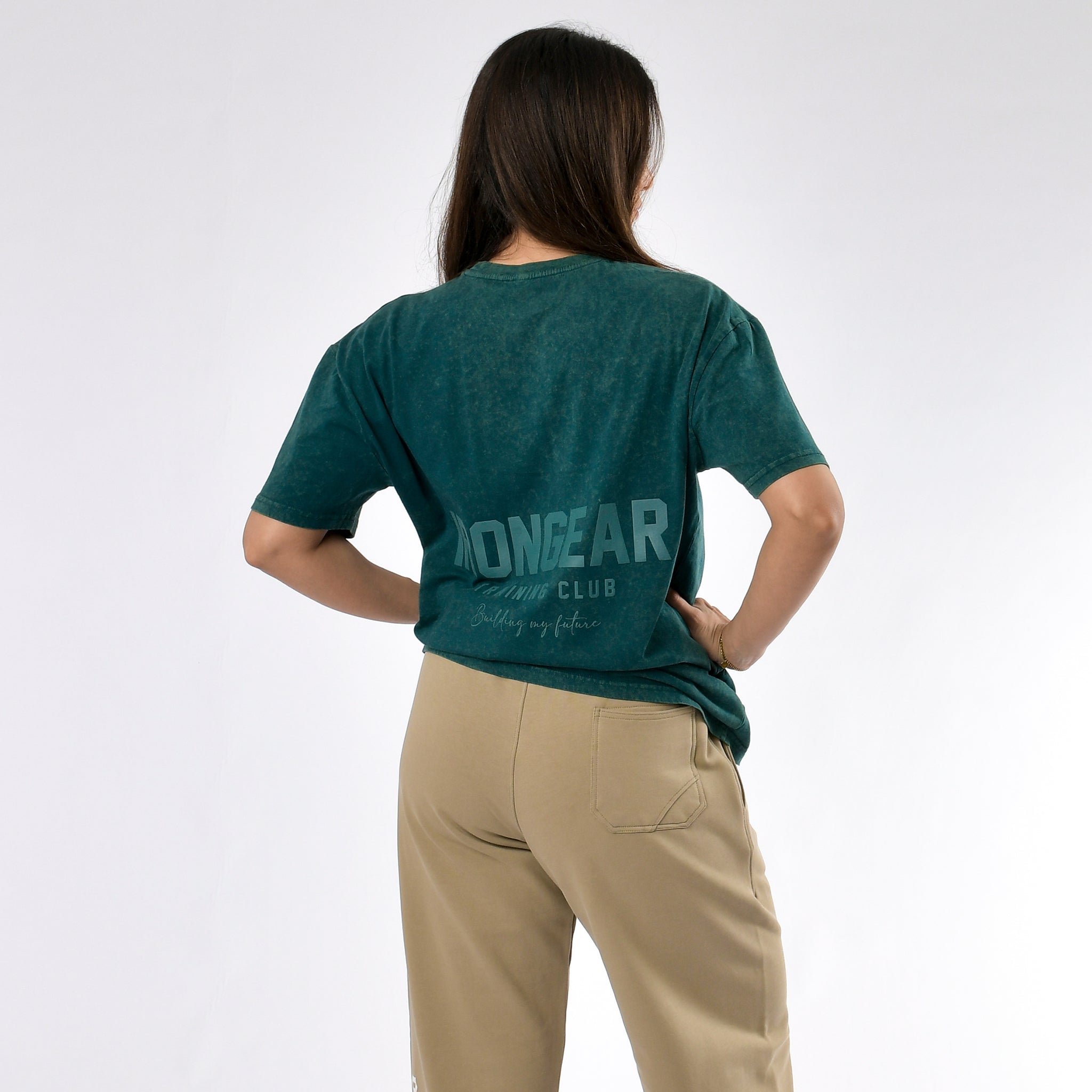 Oversize-T-Shirt mit Stone-Wash-Muster