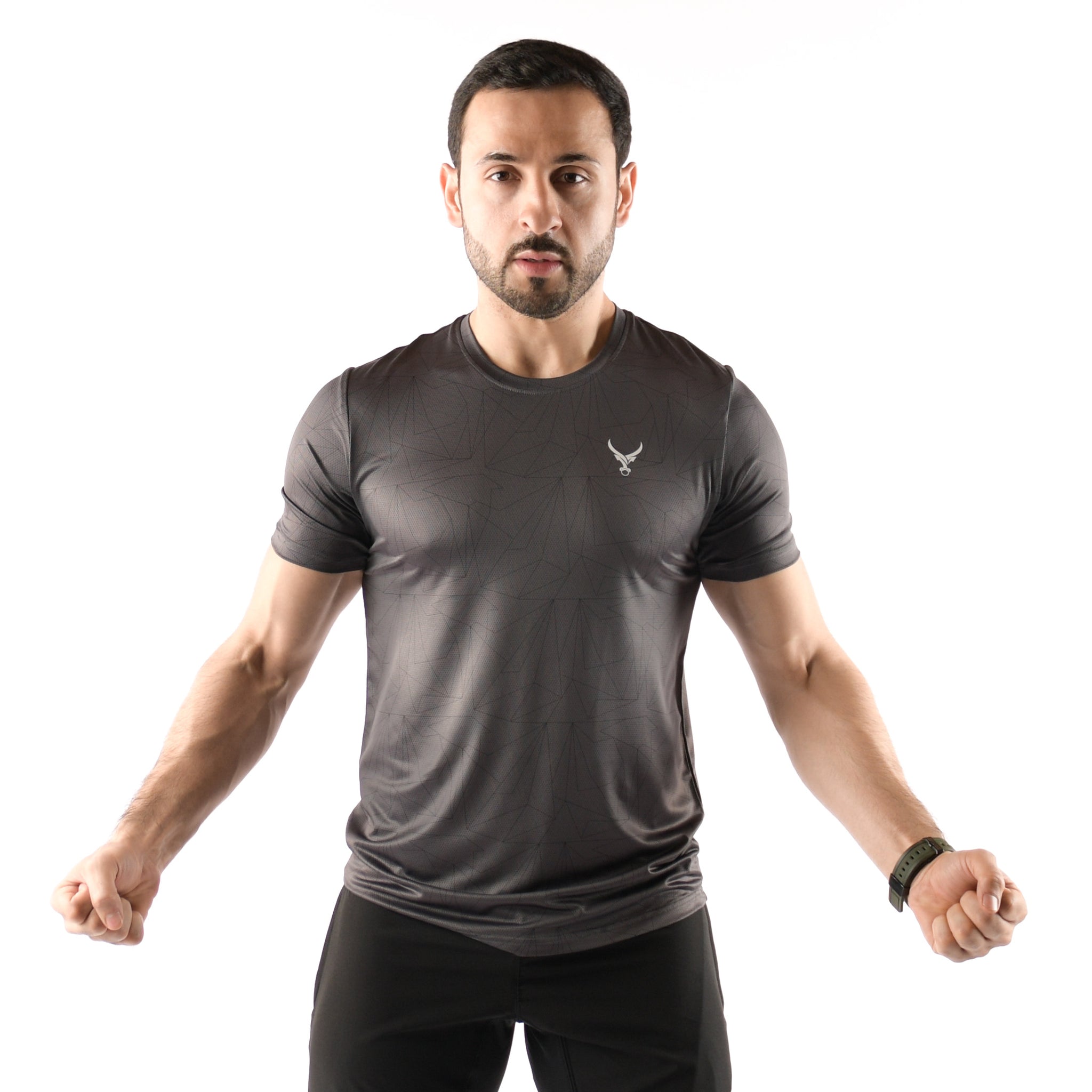 Muskelshirt Laser Dunkelgrau