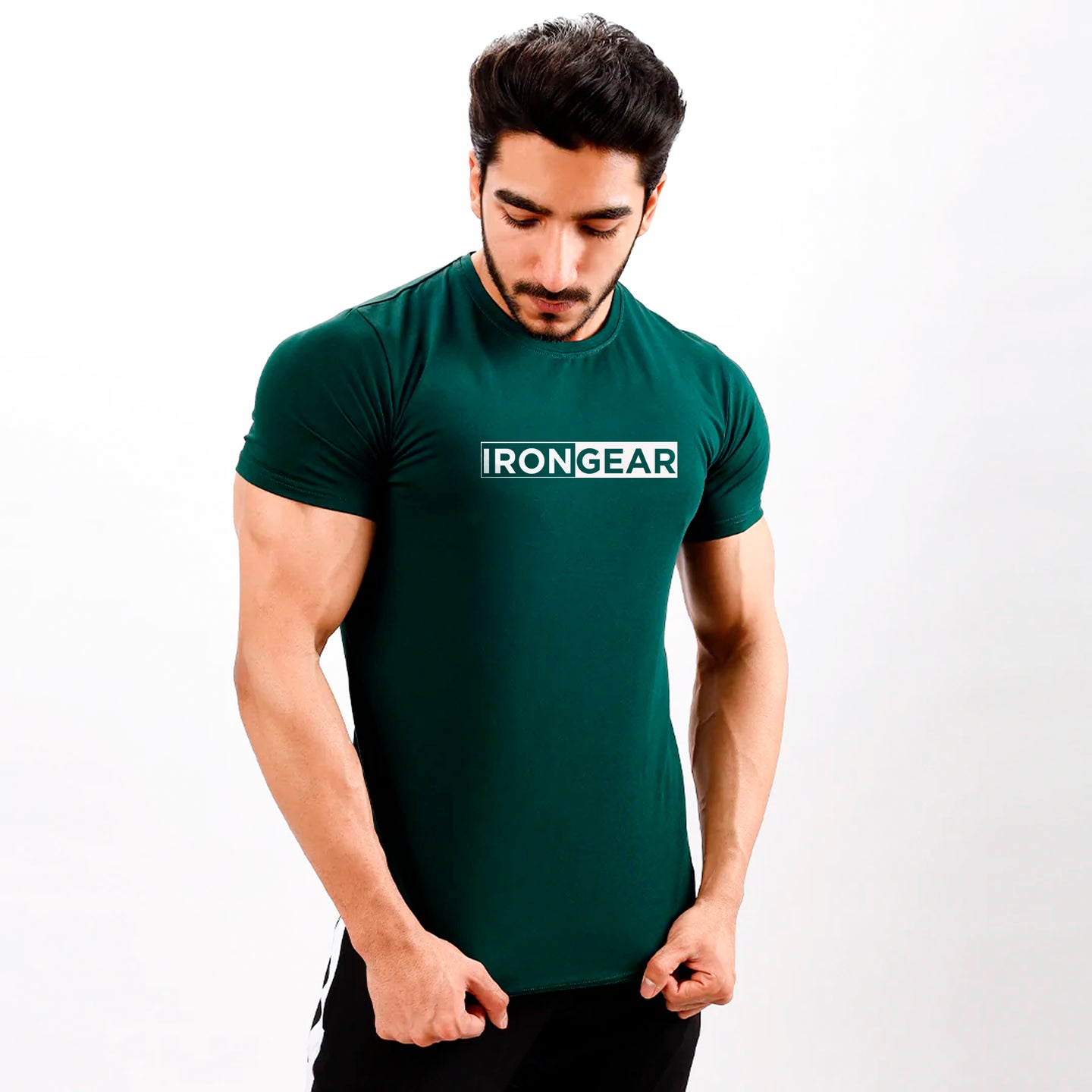 IRONGEAR T-Shirt mit U-Ausschnitt